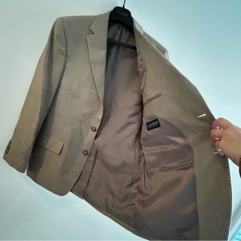 Lauren Ralph Lauren Tan Men's Blazer, UltraFlex, size 38, new with tags - Picture 9 of 11